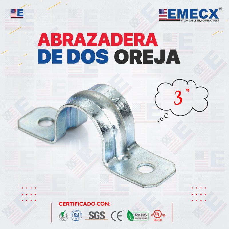 ABRAZADERA 2 OREJAS 3"