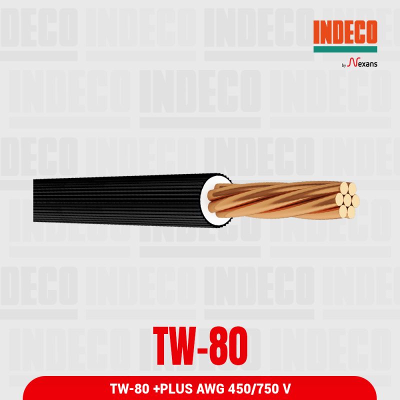 Cable TW-80 Negro - INDECO