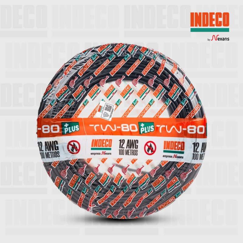 Rollo de cable TW-80 Negro - INDECO