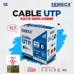 CABLE UTP CAT6 AZUL 100% COBRE