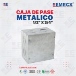 CAJA DE PASE 1/2" x 3/4" - METALICO