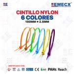 CINTILLO 150X2.5mm 6 COLORES