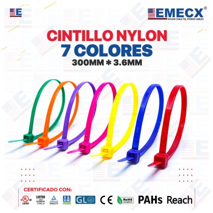 CINTILLO 300X3.6mm 7 COLORES