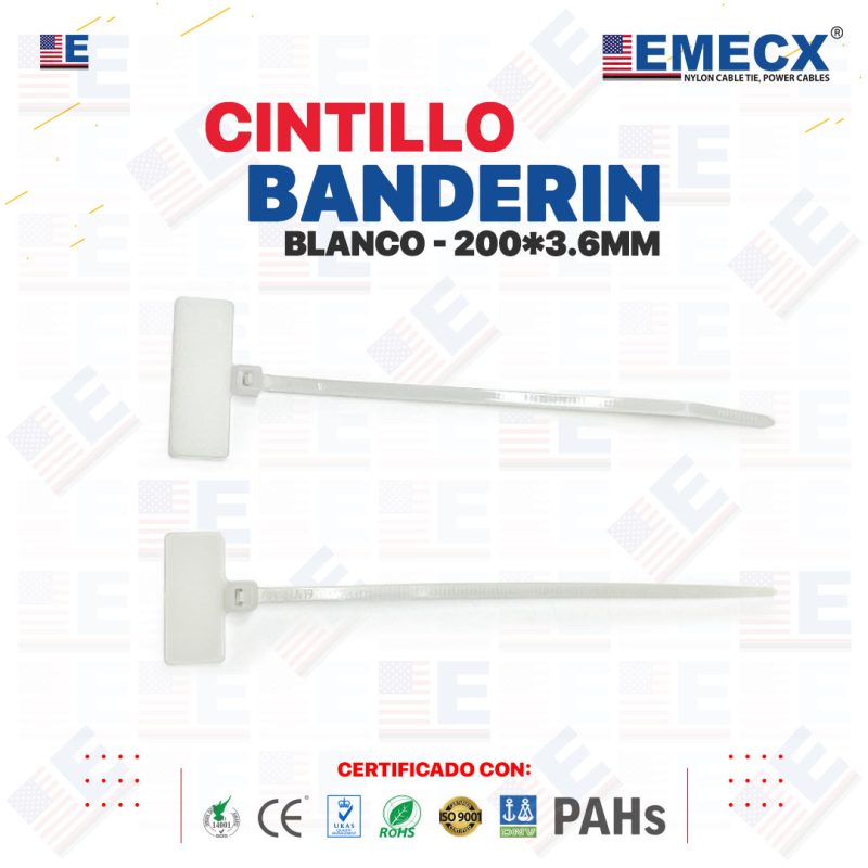 CINTILLO BANDERIN 200X3.6mm
