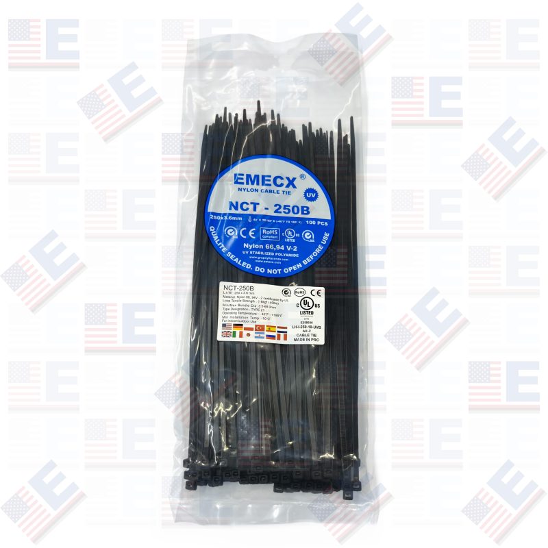 CINTILLO 250X3.6mm NEGRO