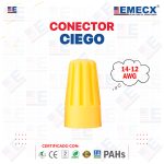 CONECTOR CIEGO AMARILLO