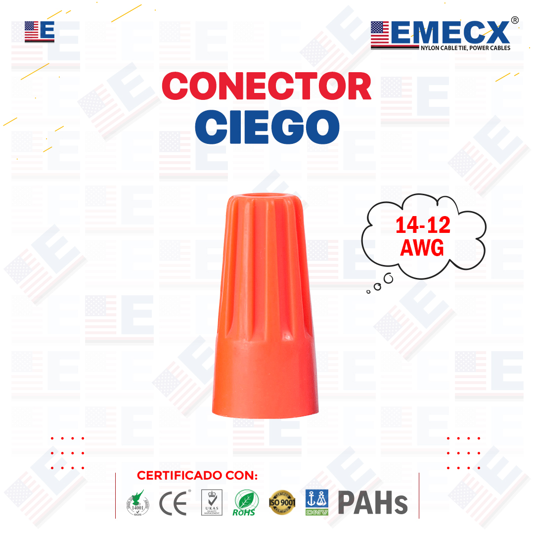 CONECTOR CIEGO MARRON