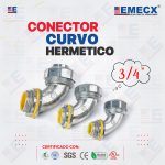 CONECTOR CURVO 3/4" - HERMETICO