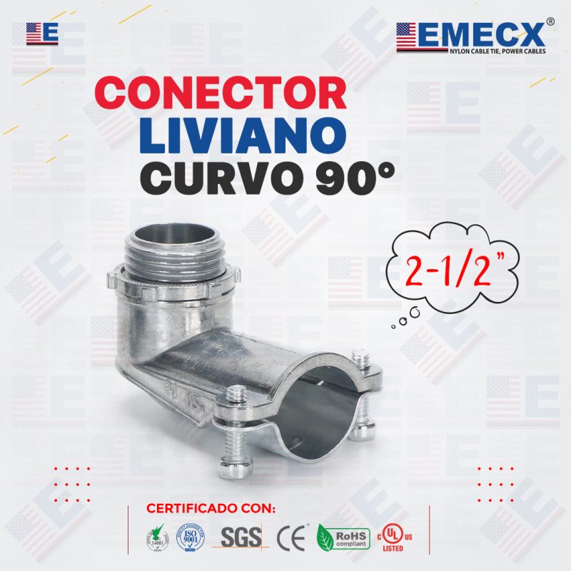 CONECTOR CURVO SIMPLE 2-1/2" - CONDUIT