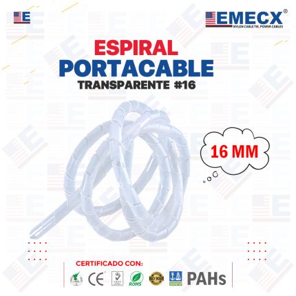 ESPIRAL TRANSPARENTE 16MM
