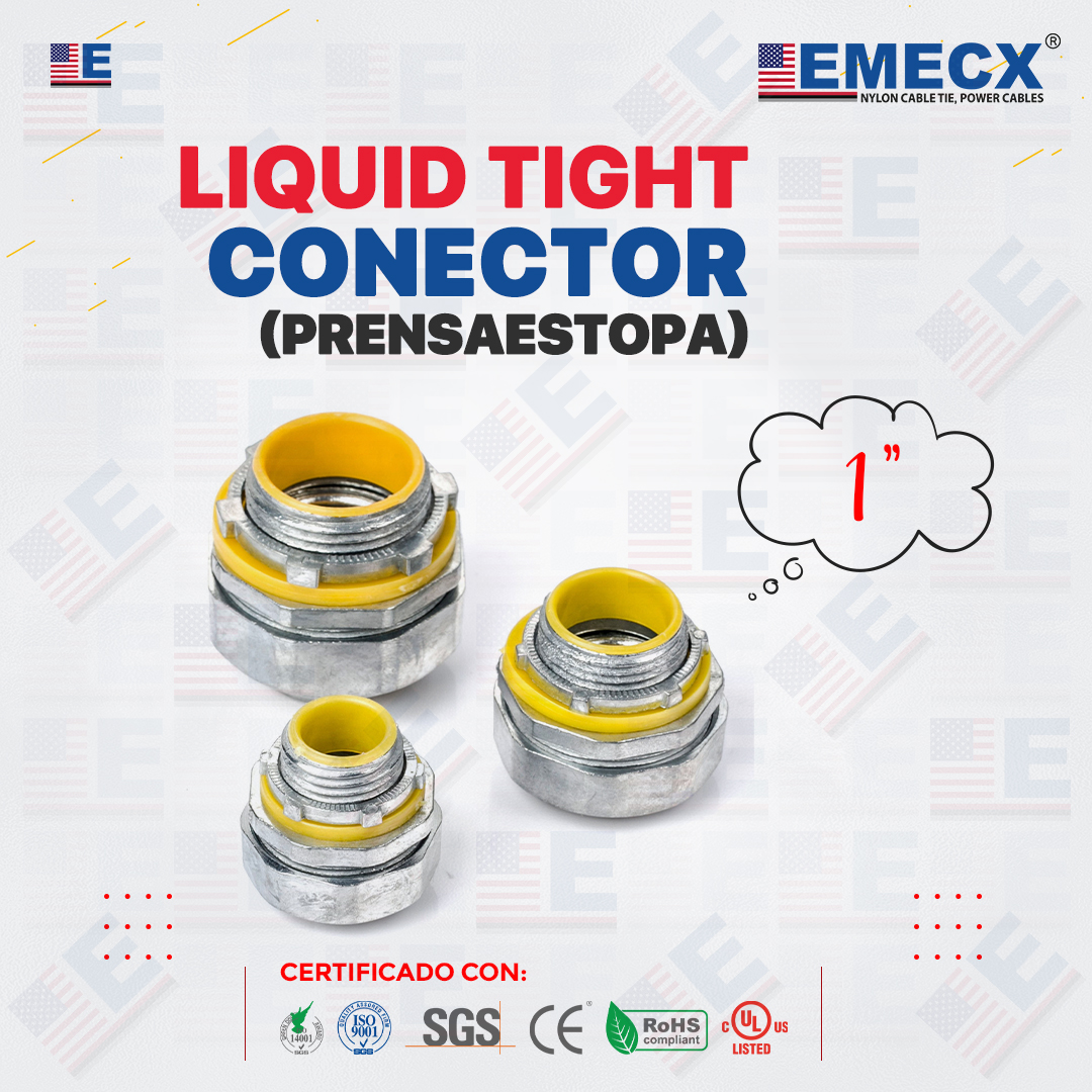 LIQUID TIGHT CONECTOR 1 CONECTOR HERMETICO 1″ - PRENSAESTOPA