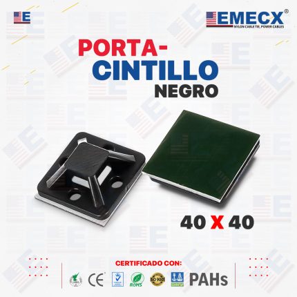 PORTACINTILLO 40X40 NEGRO