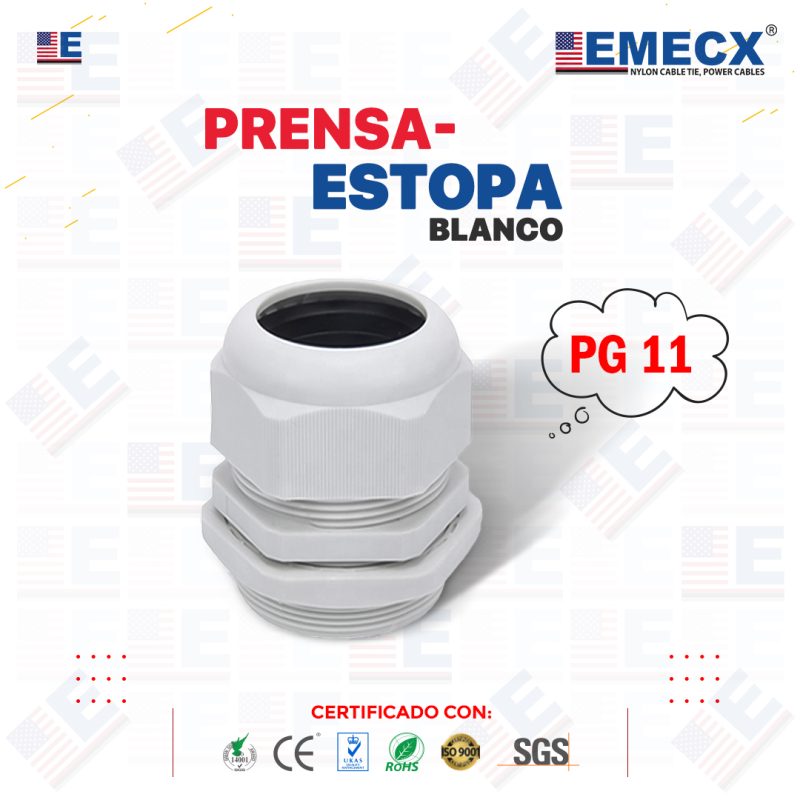 PRENSAESTOPA PG11 BLANCO