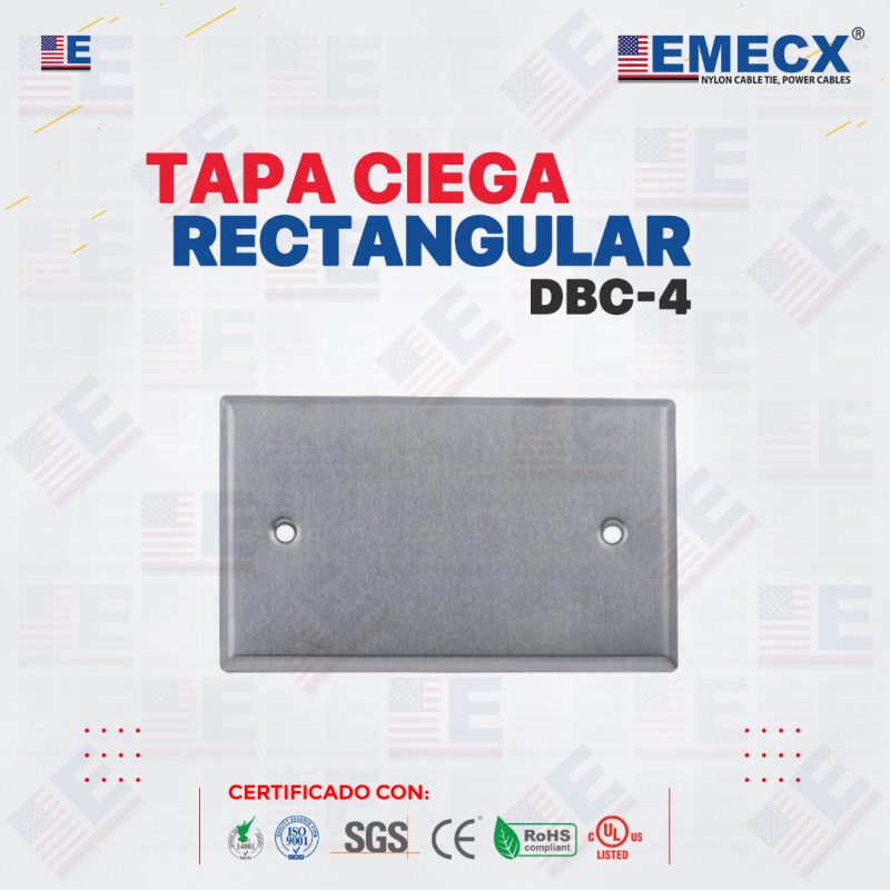 TAPA CIEGA DBC-4 RECTANGULAR - CONDUIT