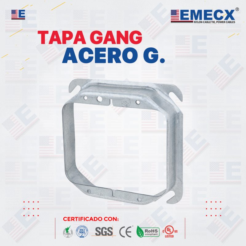TAPA GANG ACERO GALVANIZADO