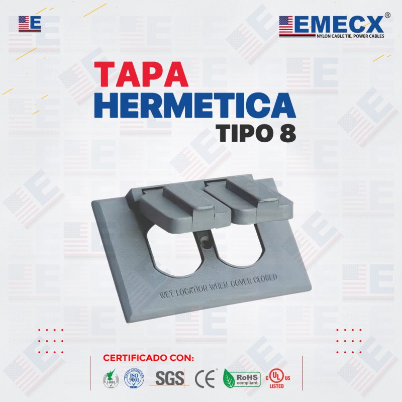 TAPA HERMÉTICA TIPO 8 - CONDUIT