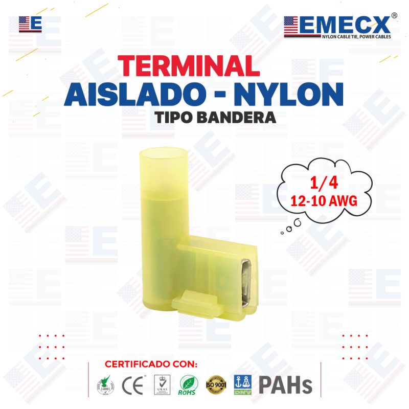 TERMINAL AMARILLO TIPO BANDERA
