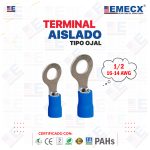 TERMINAL TIPO OJAL 1/2" AZUL