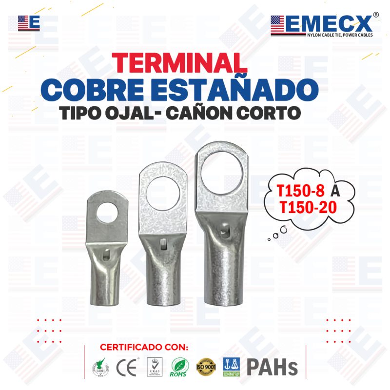 TERMINAL OJAL CAÑON CORTO T150