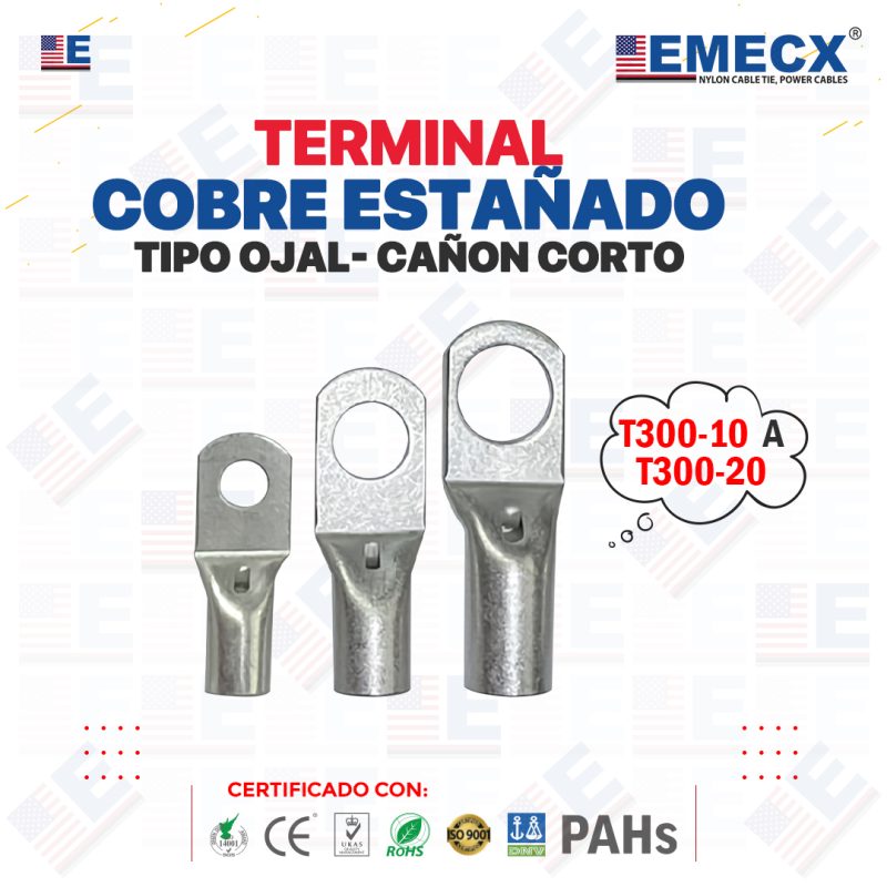 TERMINAL OJAL CAÑON CORTO T300
