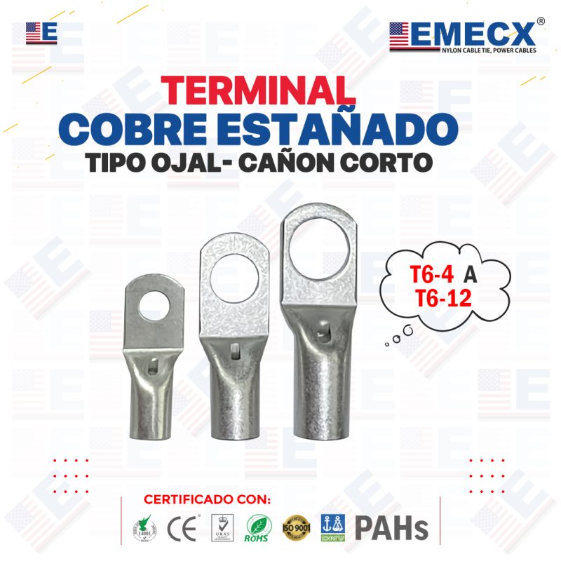 TERMINAL OJAL CAÑON CORTO T6