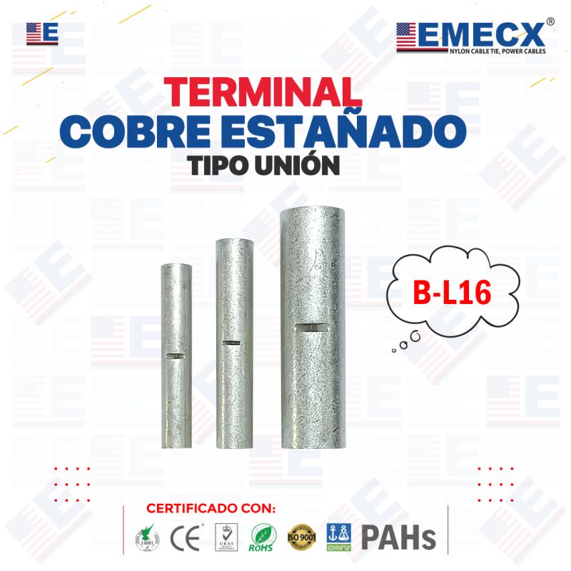 TERMINAL UNIÓN COBRE ESTAÑADO B-L16