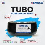 TUBO CORRUGADO 3/16" NEGRO