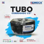 TUBO CORRUGADO 1/2 NEGRO